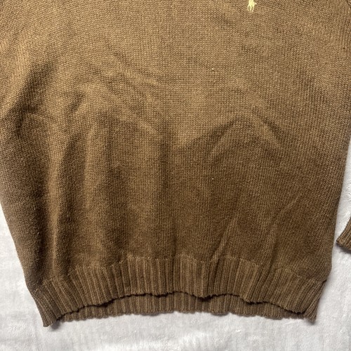 Polo Ralph Lauren XL 100% Algodón Nudo Cuello Redondo Suéter Clásico Dinero Antiguo Preppy - Imagen 6 de 14