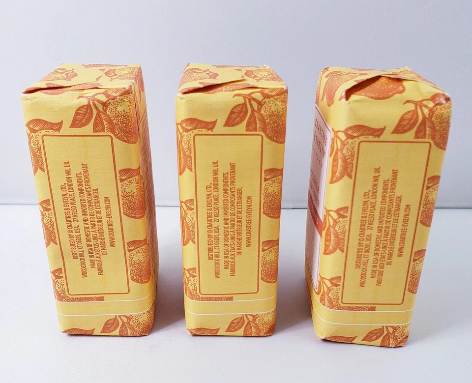 Jabón energizante Crabtree and Evelyn citrón y cilantro 5,5 oz camión de 3 barras Foto 4 de 4