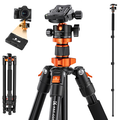 K&F CONCEPT 181cm/71'' Kamera Stativ Fotostativ Einbeinstativ mit 360° Kugelkopf