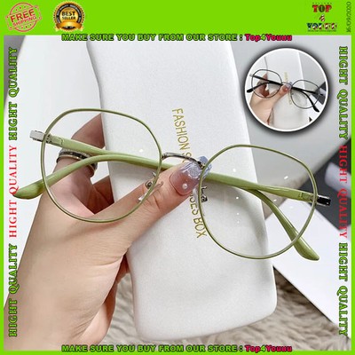 Gafas De Miopía Metal Montura Gafas Redonda Retro Transparente La Moda Menos