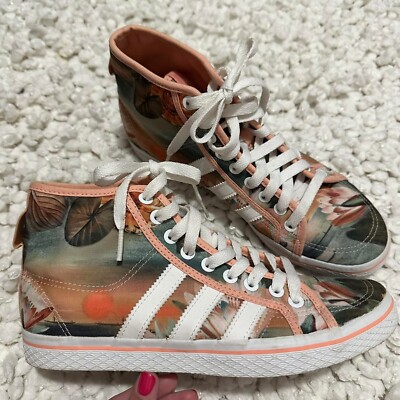 Women's Adidas Farm x Honey Mid Curso d’Agua Tropical Floral Sneakers 