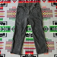 Vintage Levis 509 Jeans Men’s 38x30 Relaxed Straight Leg Black Denim USA D4