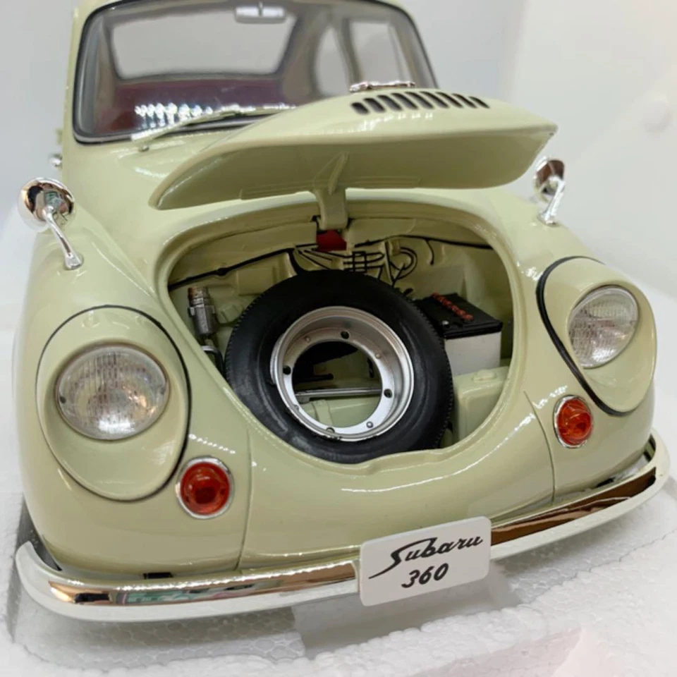 EBBRO 1/12 Scale 1963 SUBARU 360 Ivory w/Original Box - Image 4 of 4