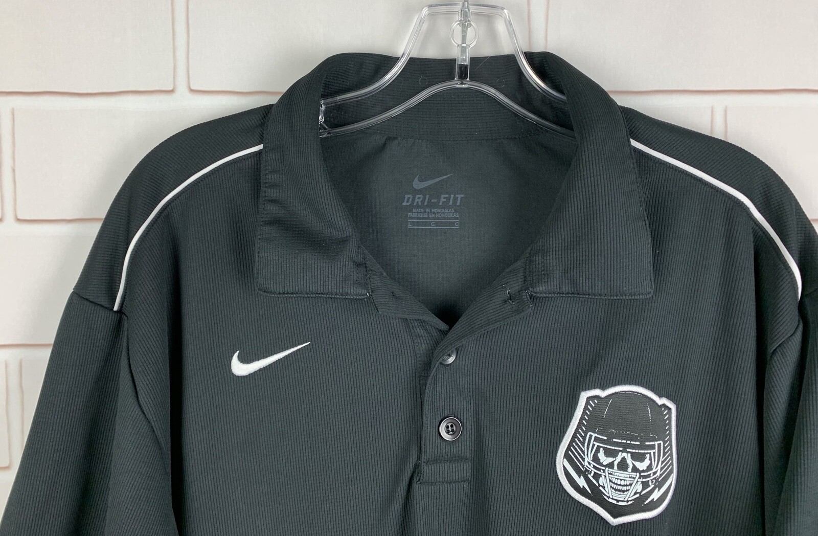 Nike Football Sparq Combines Black Polo Shirt Team Issue Men’s Size