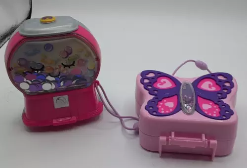 Polly Pocket Backyard Butterfly Compact and Gumball Compact