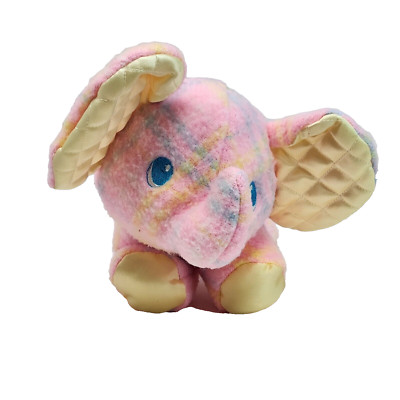 VINTAGE 1986 PLAYSKOOL BLANKIES SNUZZLE PINK ELEPHANT STUFFED ANIMAL PLUSH TOY