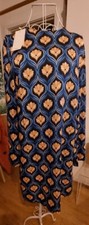Mango Blue Pattern Shift Dress. Original Rrp £49.99