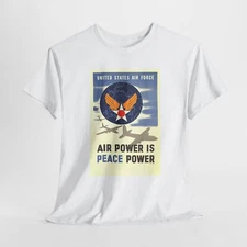 Vintage Air-Force Tee, USA Military Shirt, Patriotic Graphic T-Shirt, Retro Air