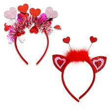 Valentine's Day Headband Heart HeadbandValentines Headpiece Party Decoration ...