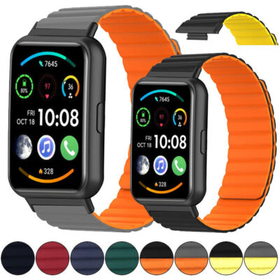 Silikonarmband Solo Loop Magnet für Huawei Watch Fit 2 Armband Strap Ersatzband