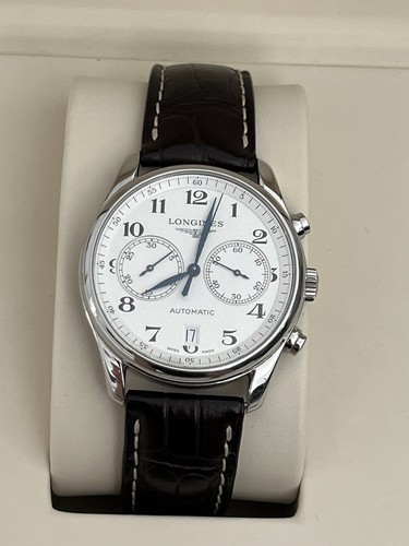 Longines Master Collection Chronograph 40MM Leather Strap L2.629.4.78.3 - Picture 1 of 11