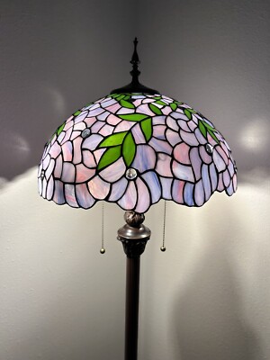 Tiffany Purple Floor Lamps Tiffany Style Floor Lamp Purple Stained