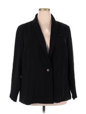 Just Fab Women Black Blazer 2x Plus