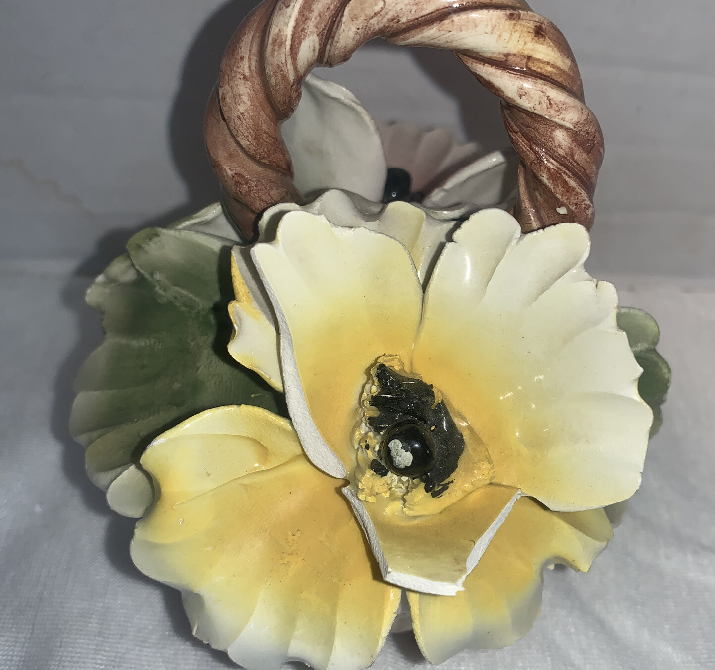 Capodimonte Small Flower Basket Porcelain Made in Italy eBay