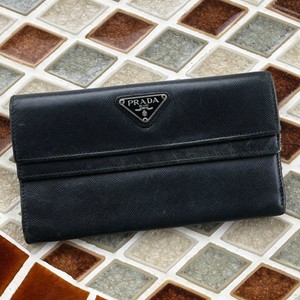 prada nylon wallet trifold