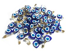 100x Nazar Boncuk Türkische Blau Auge mit Stecknadel Sünnet Nikah Geschenk NZ27