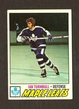 1977 Topps Hockey Card #186 Ian Turnbull - Toronto Maple Leafs