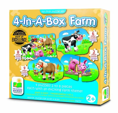 My First Puzzle Set 4 In A Box Farm 4 Puzzles 2 To 8 - 