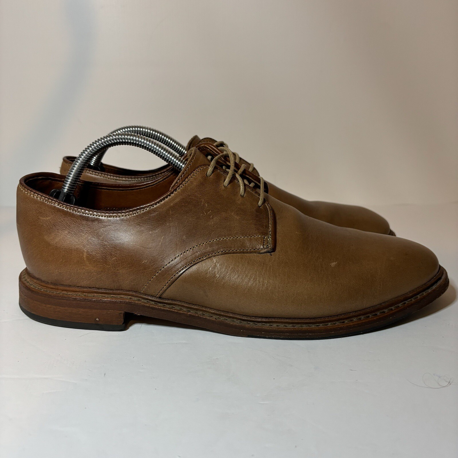 SAOLA Allen Edmonds Academy Oxford Derby in pelle naturale CXL da uomo taglia 10 5 D 46Bx6