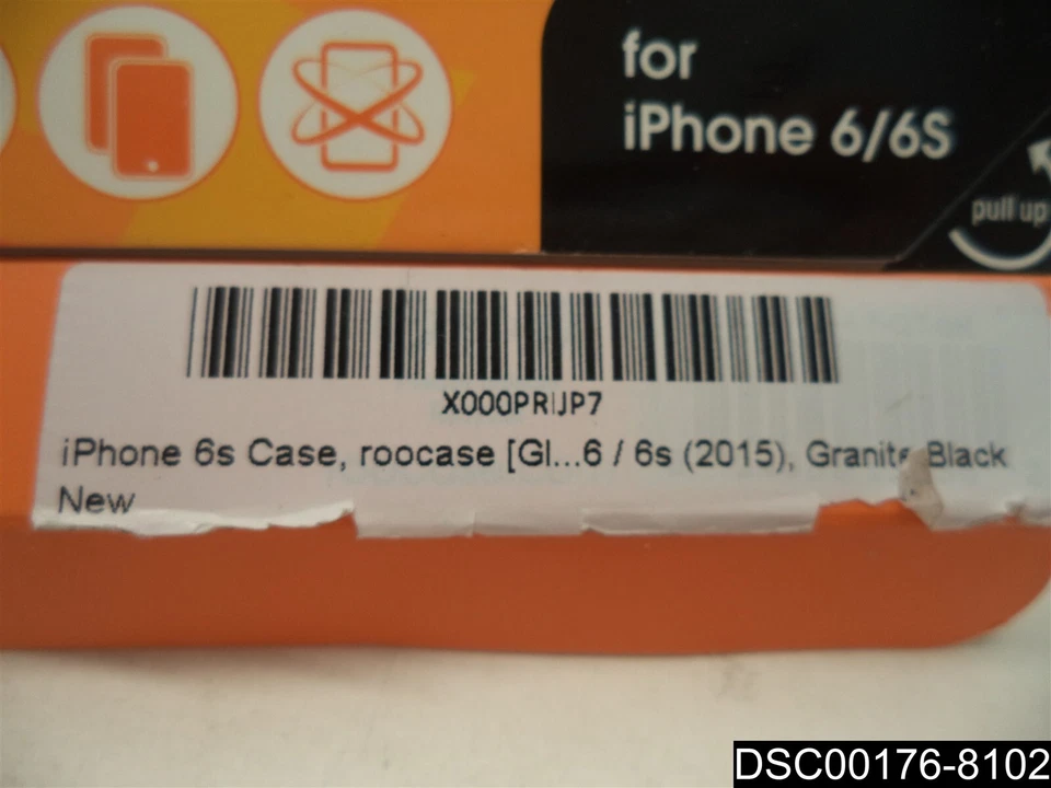 Cantidad = 8: rooCASE se adapta a funda iPhone 6/6s, negro granito Foto 4 de 4