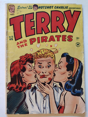 (Harvey 1949) Terry And The Pirates #15 GD/VG GGA Cover