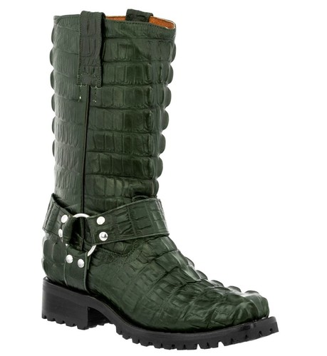 Mens Motorcycle Western Leather Boots 