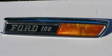 CAPUCHA RH emblema lateral 1968-72 Ford Truck F-100 insignia de ajuste 69 70 71 f100 adorno
