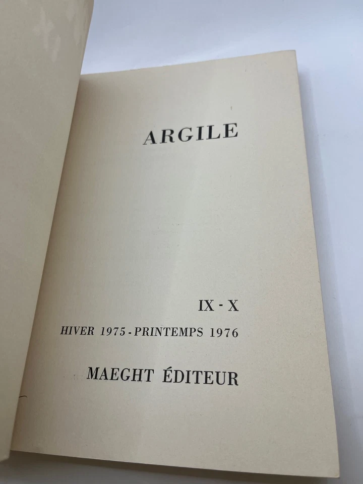 Antonin ARTAUD, Raoul UBAC, Argile IX-X, 1976-1976 French art literary journal - Image 3 of 4