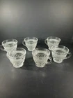 VTG "WEXFORD" DIAMOND DESIGN-TEA COFFEE PUNCH CUPS-ANCHOR HOCKING -SET OF 6