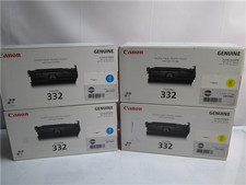 Canon Cartridge 332 Cyan Yellow Toner New Open Box Exp 2014 Lot of 4
