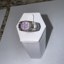 Vintage 8.75 Sterling And Amethyst Ring