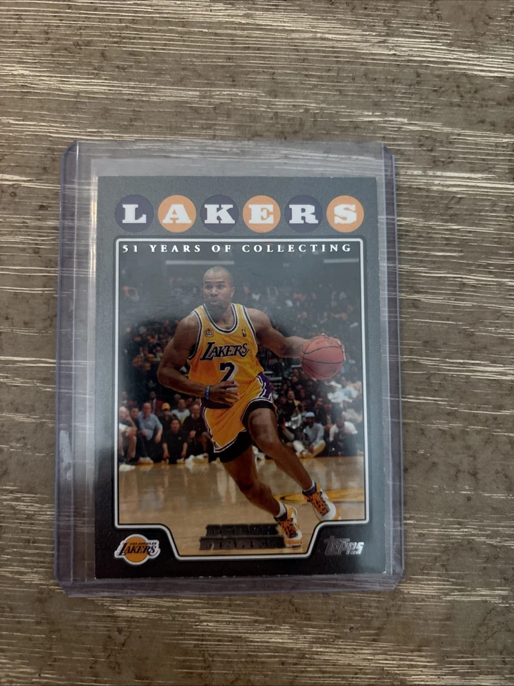 Derek Fisher 2008-09 Topps Baloncesto #94 NEGRO 26/51 LAKERS Foto 4 de 4