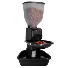 Feeding Friend  Automatic Dog  Cat Food Feeder with Water Dispenser, Black