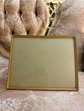 Vintage Gold Metal Photo Frame Rectangle Orna...
