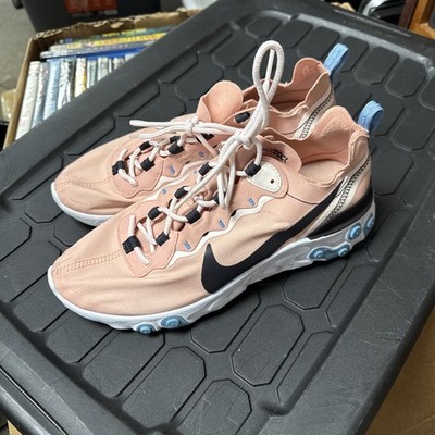 Nike React Element 55 Women's Shoes Coral Stardust-Oil Grey BQ2728-602