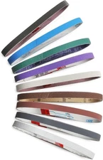36 Pcs 1/2" X 18" Sanding Belts Set, 4 Each of 80/120/240/400/600/800/1000/2500/