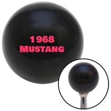 Pink 1968 Mustang Black Shift Knob W M16x1.5 Insert Shifter Auto Manual Custom