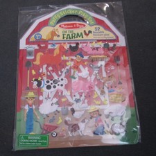 Melissa  Doug Puffy Stickers Play Set On The Farm 52 Reusable Stickers - NEW
