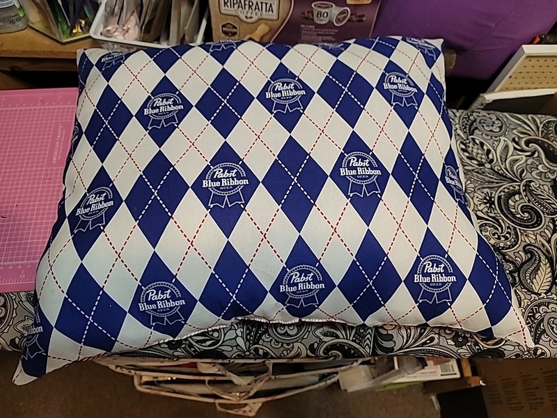 Pillow Pabst Blue Ribbon Pillow