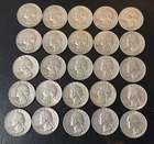Washington Silver Quarters Lot (25) – 90% Silver – 1961–1964