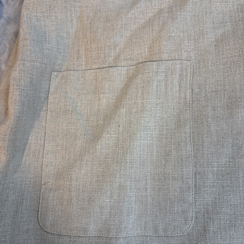 100% Linen Blazer Beige Women’s Medium Designer Spring Career City Professional - Picture 4 of 11