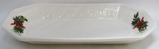 Pfaltzgraff Heritage Christmas Bread Tray Basket Braided Pattern 12" x 6.5" EUC
