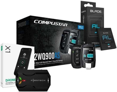 CS2WQ900AS 2-Way 3000-FT Range Remote Start Security Bundled with + (1) Blade-Al