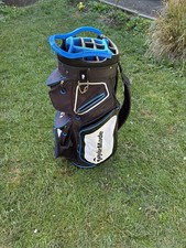 TaylorMade Golf Deluxe Cart Bag - Black/Blue