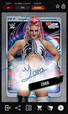 Zaria - Signature Iconic - Topps Slam WWE Cosmic Chrome 25