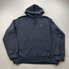 Nike Hoodie Sweatshirt Mens XL Black Club Fleece Swoosh Logo Athletic Sportswear