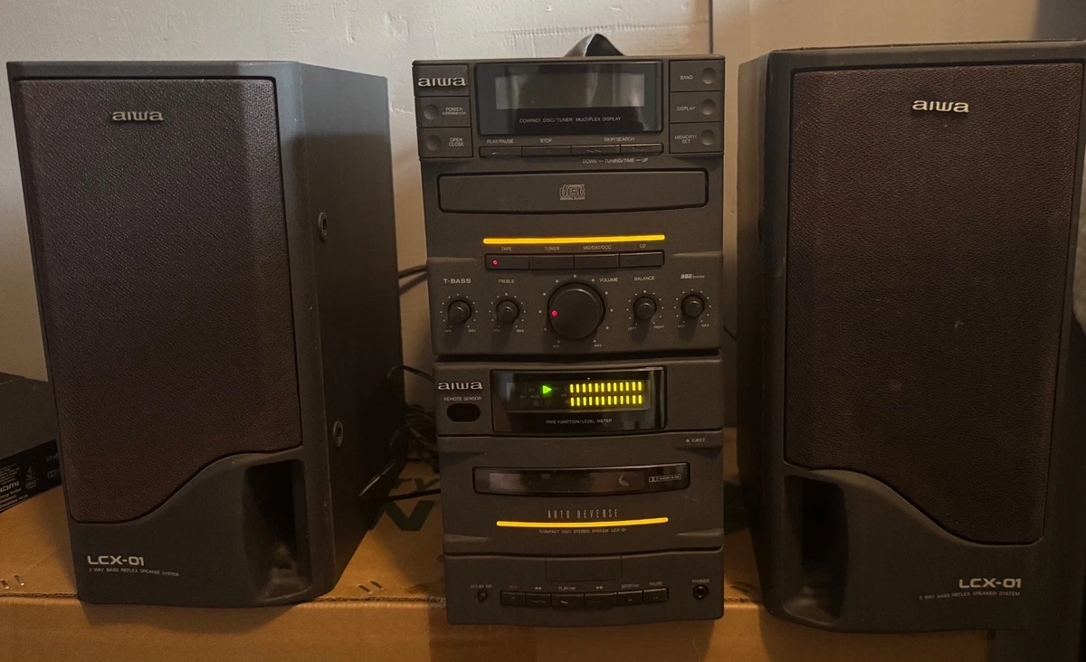 スピーカー・ウーファー Aiwa COMPACT DISC CARRT SYSTEM Aiwa CD Compact & Shelf Stereos for sale | eBay