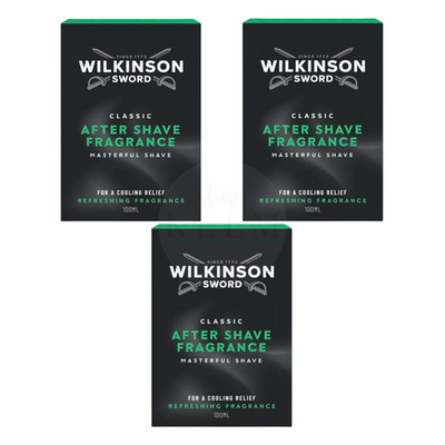 Wilkinson Sword After Shave Classic 3x100ml Herren Aftershave - Rasierwasser NEU