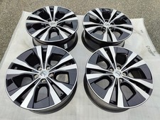 18" Volvo XC60 5 Spoke Black Wheels Set Of 4 Excellent 18x7.5 50.5mm 32209452