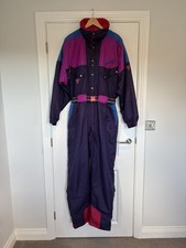 Vintage Degre 7 Ski Suit One Piece Snowsuit 80s 90s Snow Bib Jumpsuit Mens XXL 